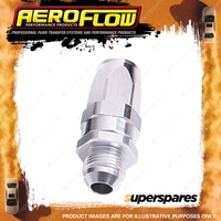 Aeroflow Straight Taper Forged Male Adapter Orb Hose End -10 to -10 AN Silver