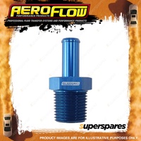 Aeroflow Male NPT To AN Barb Straight Adapter 3/8"To -6 Hose Blue Finish