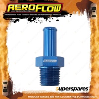 Aeroflow Male NPT To AN Barb Straight Adapter 1/2" To -10 Hose Blue Finish