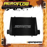 Aeroflow Aluminium Intercooler With 3" Inlet/Outlets Black 450 X 300 X 76Mm