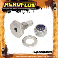 Aeroflow Stainless Steel Vacuum Hose Port Adapter 1/4" 6mm Hose Fitting