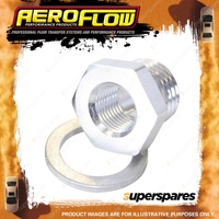 Aeroflow Metric Pipe Reducer M12 X To 1/8" Silver Finish Hose Fitting