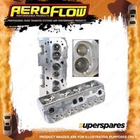 Aeroflow Bare Alloy Cylinder Heads Pair 180Cc Runner With 64Cc Chamber