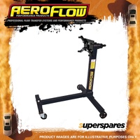 Aeroflow Engine Stand H-Frame 1000lb 453kg max. load 4 wheels Black