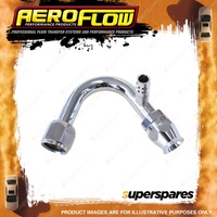 Aeroflow Brand 135 Degree With Charge Port A/C Fitting -10 AN Hose Adaptor