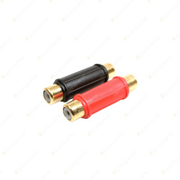 Aerpro Female to Female RCA Adaptors - Gold-plated Colour-coded Terminals