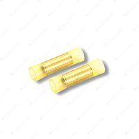 Aerpro 12/10 Gauge Butt Terminals - 12 Translucent Yellow Packet of 12