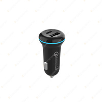 Aerpro PD & QC3.0 Dual USB In-Car Charger - Plugs Into Vehicle Accessory Socket