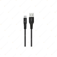 Aerpro USB-C to USB-A Cable 30cm Black Connects to USB-A Ports for Charge & Sync