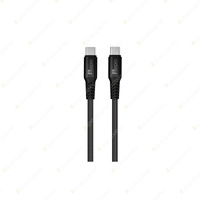 Aerpro USB-C to USB-C Cable 1.5M Black Connects to USB-A Ports for Charge & Sync