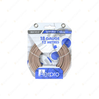 Aerpro BASSIX 18GA 12M Speaker Cable - Clear PVC Insulation Maximum Flexibility