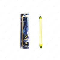 Aerpro Slim Line Neon 12" Stick Yellow with Cigaretter Lighter Socket Adapter