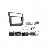 Aerpro Double DIN Black Install Kit With Auto Climate Control for BMW 1 Series