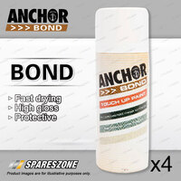 4 x Anchor Bond Stone / Riversand / Beige Paint 150 Gram For Repair On Colorbond