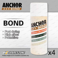4 x Anchor Bond Wheat 80% Gloss Paint 150 Gram For Repair On Colorbond