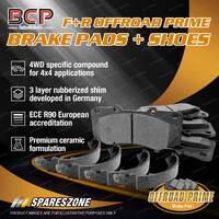 Front 4WD Brake Pads + Rear Shoes Set for Mazda MPV LW 2.5 V6 125KW FWD MPV