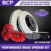 Front Disc Brake Calipers + Rotors + Pads for Holden Commodore Statesman VR VS