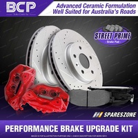 Front Brake Calipers Rotors Pads for Honda Prelude BB6 Odyssey RA 2.2L 2.3L 3.0L