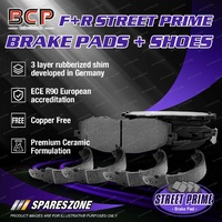 BCP Front Ceramic Brake Pads + Rear Shoes Set for Holden Apollo JM 2.2L 93KW FWD