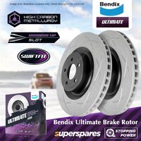 Bendix Front Ultimate Disc Brake Rotors for Ford Mustang FM FN 14-On Pillars