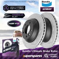 Bendix Rear Ultimate Disc Brake Rotors for Mitsubishi ASX XA XB XC FWD Wagon