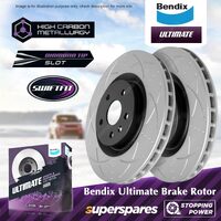 Bendix Front Ultimate Disc Brake Rotors for Holden Commodore VE VF Insignia GA