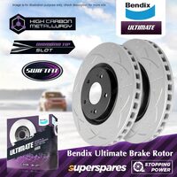 Bendix Front ULT Brake Rotors for Mitsubishi Lancer CP CT9A CZ4A CE CZ CG CH CJ