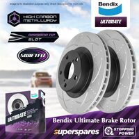 Bendix Front ULT Rotors for Subaru Impreza GC GD GE GF GG GR GJ GP Forester BRZ