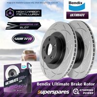 Bendix Front ULT Brake Rotors for Subaru Liberty Outback BE BH BL B13 BP BM BR