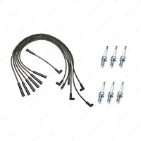 Bosch Lead + 6 Denso Iridium Power Plugs for Ford Fairlane NL Fairmont Falcon EL