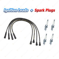 Bosch Ignition Leads + 4 x Denso Iridium Tough Spark Plugs for Honda Honda CR-V