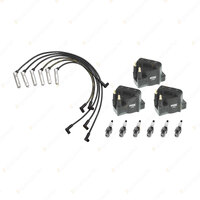 NGK Spark Plugs Coils + Bosch Leads for Holden Calais Commodore VT VX VY Monaro