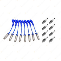 8 NGK Spark Plugs + Bosch Sport Leads for Holden Caprice Statesman WH Monaro LPG