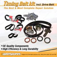 Timing Belt Kit & Gates Drive Belt for Toyota Landcruiser PRADO VZJ95 3.4L 5VZFE