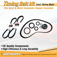 Timing Belt Kit & Gates Drive Belt for Audi 200 2.2L 10V TEFI Turbo MC 1982-1990