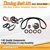 Timing Belt Kit & Gates Drive Belt for Audi A4 B5 1.8L DOHC MPFI APT 1999-2001