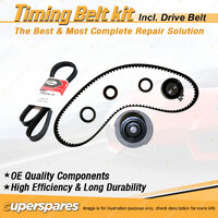 Timing Belt Kit & Gates Drive Belt for Daewoo Kalos T200 1.5L F15S3 2003-2004