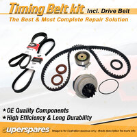 Timing Belt Kit & Gates Drive Belt for Daewoo Cielo 1.5L G15MF 1995-1998