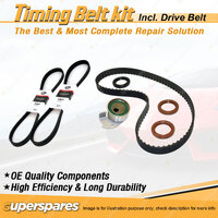 Timing Belt Kit & Gates Drive Belt for Daihatsu Charade G11 1.0L CB 1983-1987