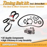 Timing Belt Kit & Gates Drive Belt for Ford Laser KH 1.6L EFI B6 1991-1994