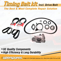 Timing Belt Kit & Gates Drive Belt for Ford Festiva WD WF 1.5L B5 1997-2000