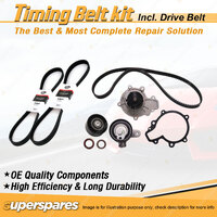 Timing Belt Kit & Gates Drive Belt for Ford Courier PE PG PH 2.5L WLAT 1999-2006