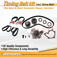 Timing Belt Kit & Gates Drive Belt for Ford Telstar AY 2.0L FS 1994-1996