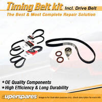 Timing Belt Kit & Gates Drive Belt for Ford Courier 2.0L OHC FE 1986-1987