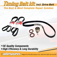 Timing Belt Kit & Gates Drive Belt for Ford Telstar AR AS 2.0L FE 1985-1987