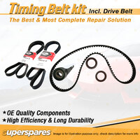 Timing Belt Kit & Gates Drive Belt for Ford Telstar AR 2.0L OHC FE 1984-1985