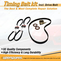 Timing Belt Kit & Gates Drive Belt for Ford Econovan 2.0L OHC FE 1984-1984