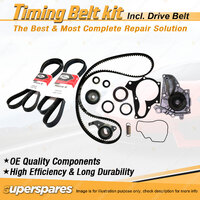 Timing Belt Kit & Gates Drive Belt for Holden Apollo JM JP 2.2L 5S-FE 1993-1997