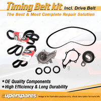 Timing Belt Kit & Gates Drive Belt for Holden Nova LE 1.6L 4AFC 1989-1991