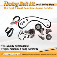 Timing Belt Kit & Gates Drive Belt for Holden Frontera MX Rodeo R9 RA 3.2L 3.5L